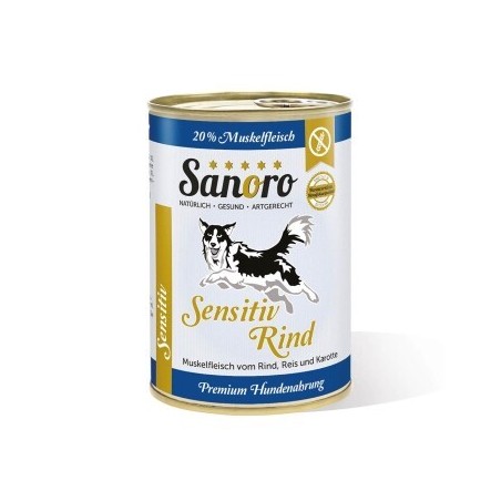 Sanoro Sensitiv Rind mit BIO-Gemüse - 12x400g