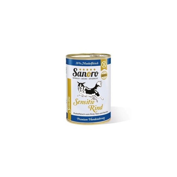 Sanoro Sensitiv Rind mit BIO-Gemüse - 12x400g