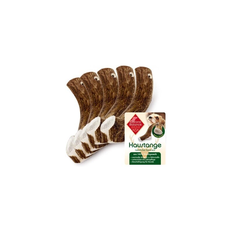 ChronoBalance Rothirsch Geweihstange ganze und runde Stücke 5er Set 300 g