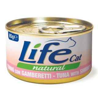 LifeCat Adult Thunfisch und Shrimps - 6 x 85 g