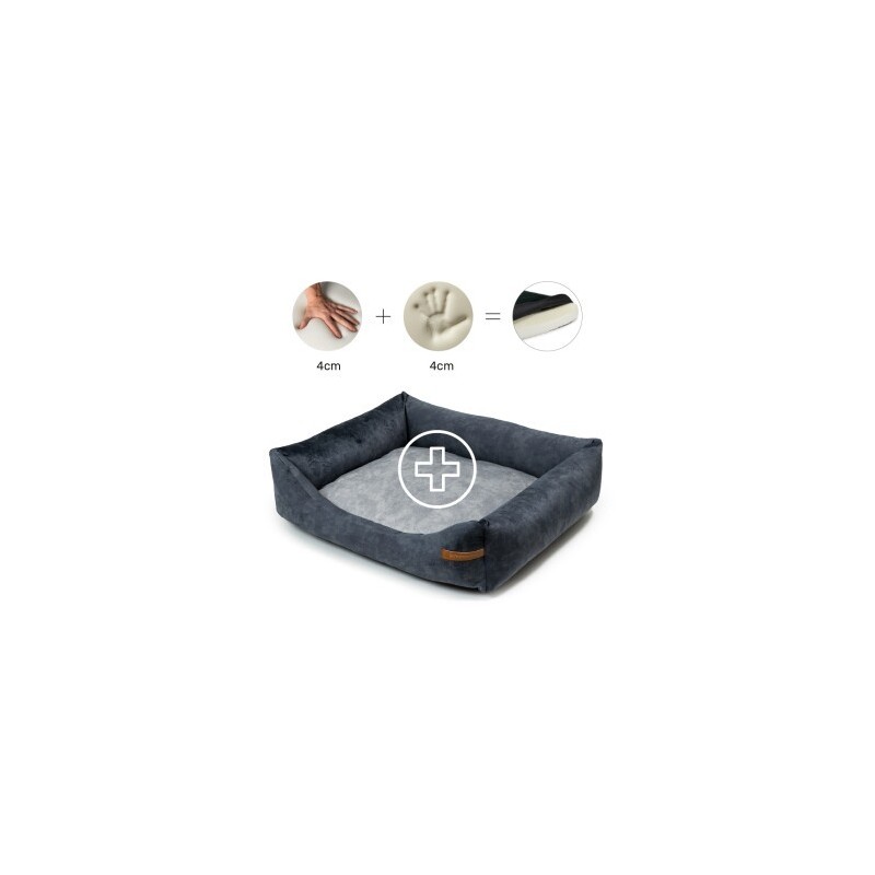 Rexproduct Otto Orthopädisches Hundebett Graphit S-XL grau M