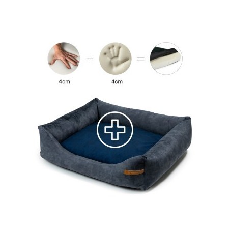 Rexproduct Otto Orthopädisches Hundebett Graphit S-XL dunkelblau XL