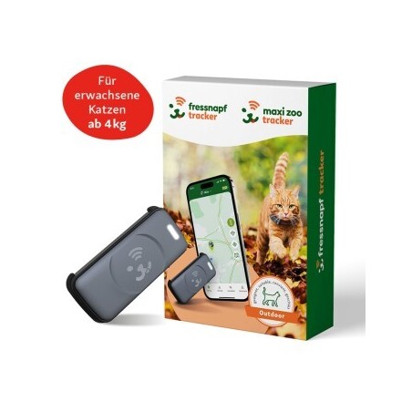 Fressnapf GPS-Tracker für Katzen schwarz/ grau