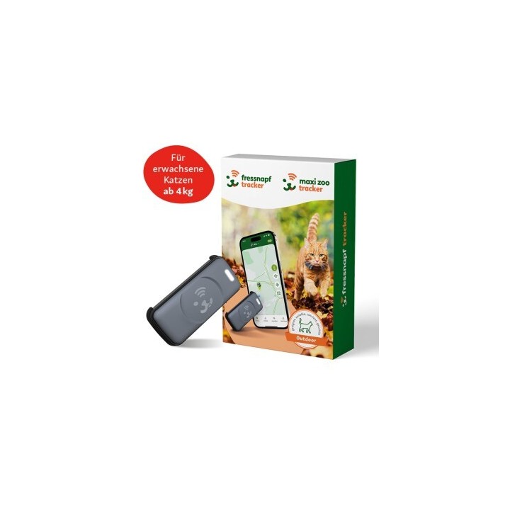 Fressnapf GPS-Tracker für Katzen schwarz/ grau