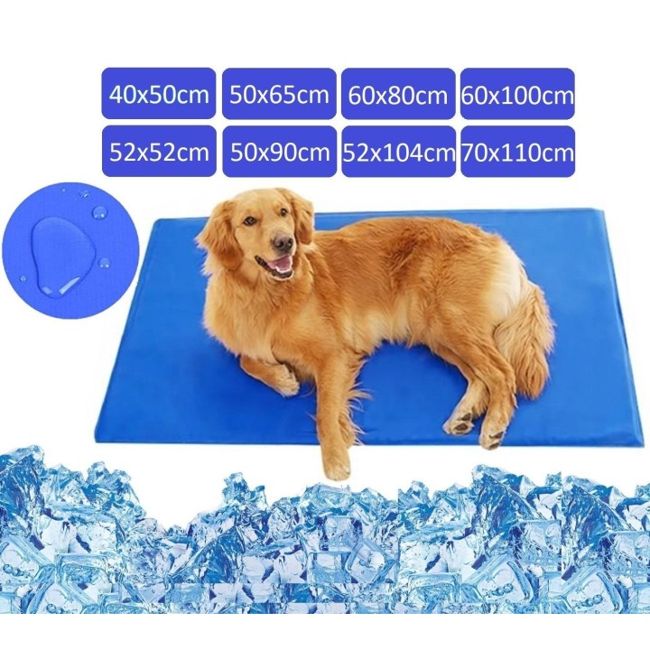 Gel-Kühlmatte für Hund und Katze, groß, wasserdicht, verschiedene Größen! XXS blau