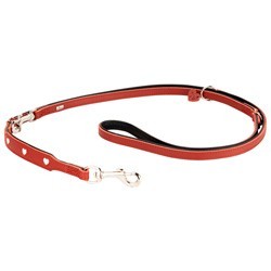 HUNTER Führleine Love rot/schwarz, Gr. 13/200, Breite: ca. 13 mm, Länge: ca. 200 cm