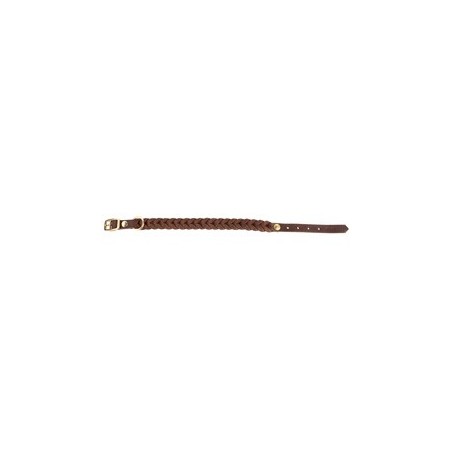Cloud7® Hundehalsband Central Park braun-gold, Gr. XS, Breite: ca. 2,0 cm, Halsumfang: ca. 27 - 31 cm