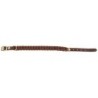 Cloud7® Hundehalsband Central Park braun-gold, Gr. XS, Breite: ca. 2,0 cm, Halsumfang: ca. 27 - 31 cm