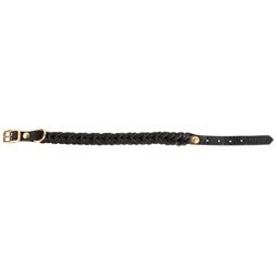 Cloud7® Hundehalsband Central Park schwarz-gold, Gr. XS, Breite: ca. 2,0 cm, Halsumfang: ca. 27 - 31 cm