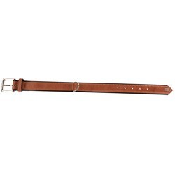 HUNTER Hundehalsband Canadian Up cognac/schwarz, Gr. 40, Breite: ca. 1,8 cm, Halsumfang: ca. 29 - 35 cm