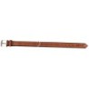 HUNTER Hundehalsband Canadian Up cognac/schwarz, Gr. 40, Breite: ca. 1,8 cm, Halsumfang: ca. 29 - 35 cm