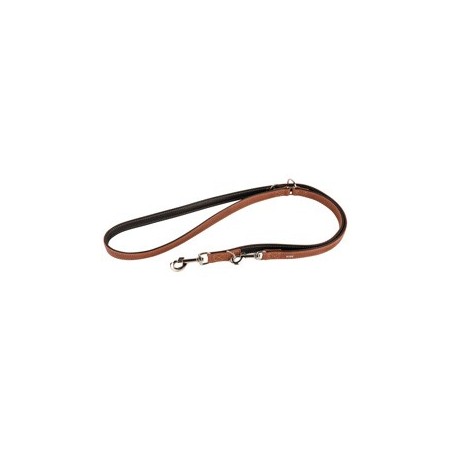 HUNTER Führleine Canadian Up cognac/schwarz, Gr. 15/200, Breite: ca. 15 mm, Länge: ca. 200 cm