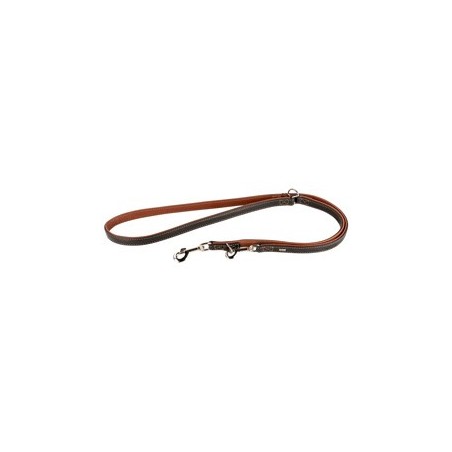HUNTER Führleine Canadian Up schwarz/cognac, Gr. 15/200, Breite: ca. 15 mm, Länge: ca. 200 cm