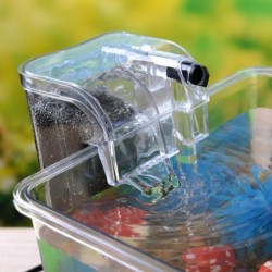 Kleiner Wasserfall zum Aufhängen an einer externen Sauerstoffpumpe, Wasserzirkulationsfilter für Aquarium-Wasserreiniger EU