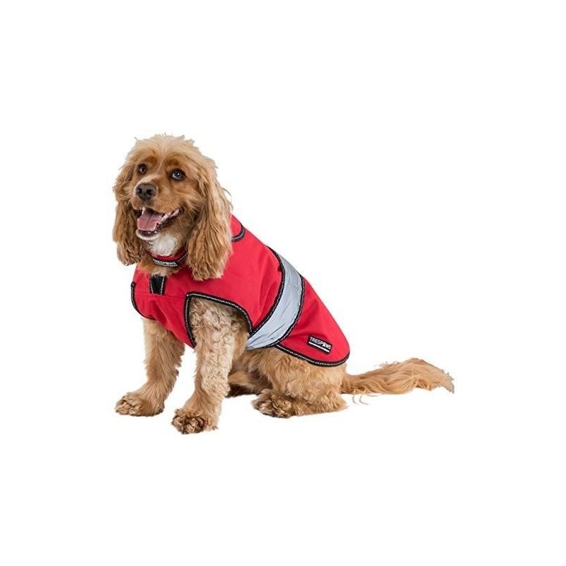 Trespass Duke Wetterfeste Hundejacke mit herausnehmbarem Innenfleece XXS rot