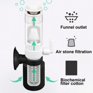 Zuverlässiger Schwammfilter, langlebig, mehrschichtig, langlebig, geräuscharm, Aquarium A