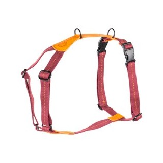 Cloud7® Hundegeschirr Madeira papaya, Gr. L, Breite: ca. 2,5 cm, Brustumfang: ca. 50 - 74 cm, Halsumfang: ca. 38 - 64 cm