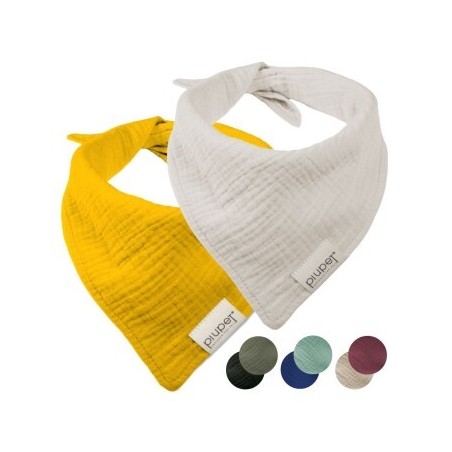 PIUPET Hundehalstuch-Set orange/ grau L