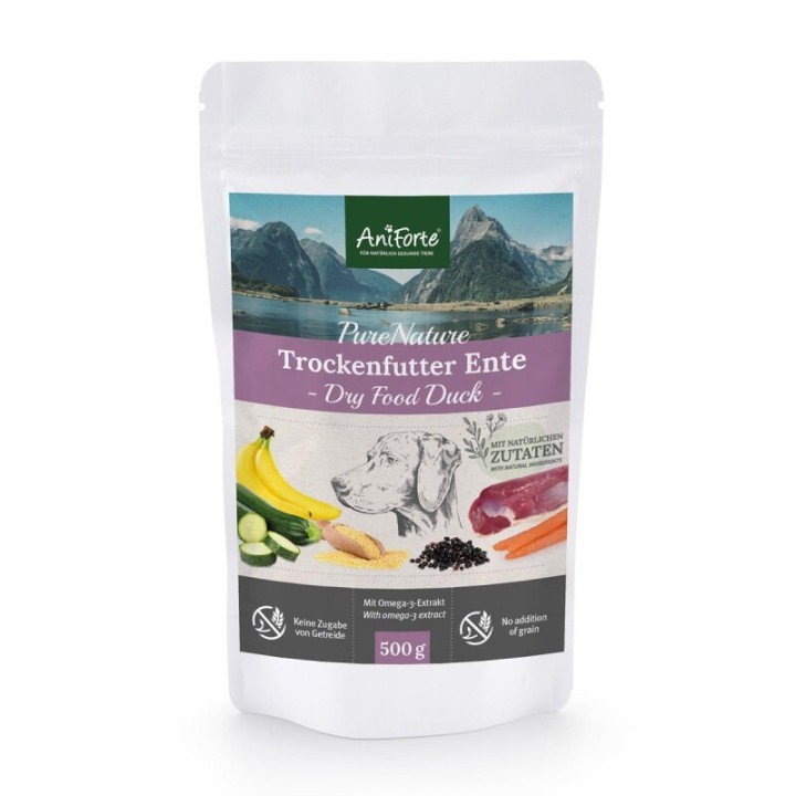 AniForte Trockenfutter Ente mit Hirse 500 g