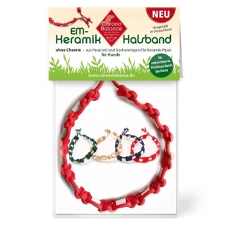 ChronoBalance EM-Keramik Halsband zur Ungeziefer Abwehr Rot 39 cm