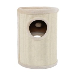 Lionto 50cm Kratztonne mit Sisal beige