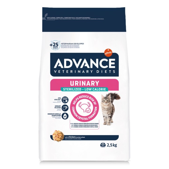 Advance Veterinary Diets Cat Urinary Sterilized Low Calorie - 2,5 kg