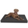 Knuffelwuff orthopädische Hundematte Palomino aus laser-gestepptem Kunstleder schwarz XXXL