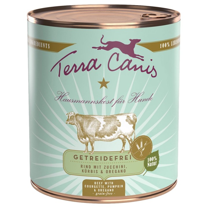 Sparpaket Terra Canis getreidefrei 12 x 800 g - Mix Pute & Rind