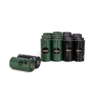 Lionto 300 Hundekotbeutel, schwarz/grün