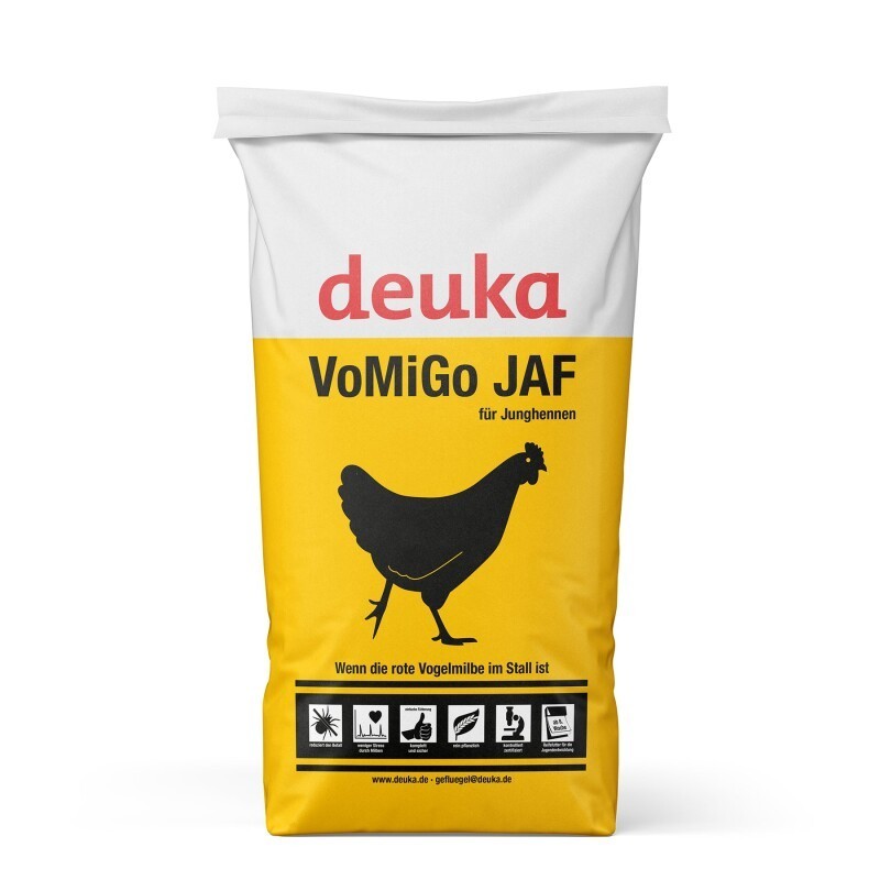 deuka VoMiGo JAF 25 kg - Junghennen-Alleinfutter - bekämpft Befall von Roter Vogelmilbe