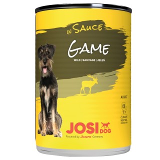 JosiDog Nassfutter in Soße 12 x 415 g - Wild