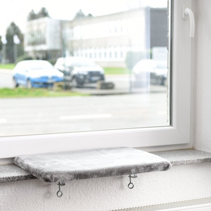 Canadian Cat Company Fensterliege Snuggly Place M hellgrau