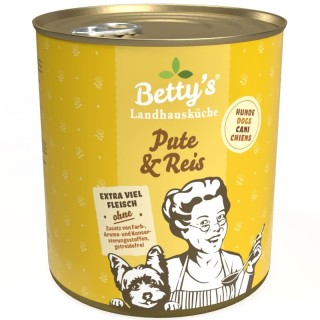Betty's Landhausküche Pute & Reis 6x800 g