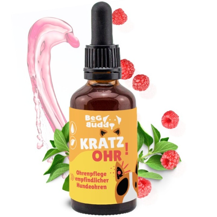 BeG Buddy Ohrenreiniger für Hunde & Katze , Ohrenpflege, Ohrreiniger zur Pflege vor Ohrenentzündungen 50 ml