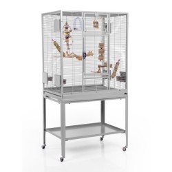 Montana Cages Vogelkäfig Madeira Single hellgrau