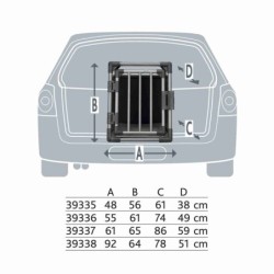 Trixie Transportbox Aluminium grafit M-L