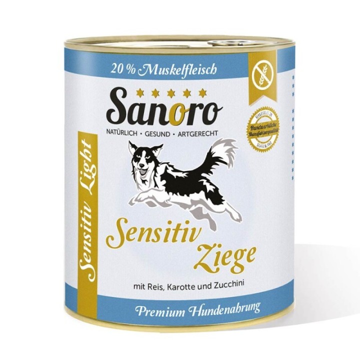 Sanoro Sensitiv Ziege mit BIO-Gemüse 6x800g