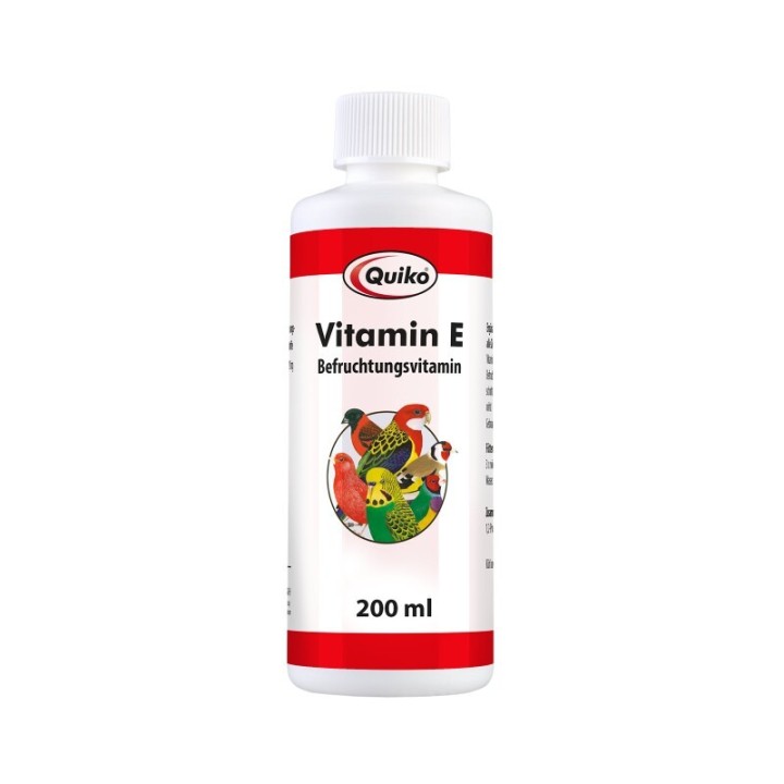 Quiko Vitamin E Liquid 200 ml: Ergänzungsfutter für Kanarien, Sittiche und Ziervögel