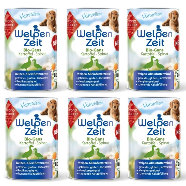 ChronoBalance Welpenfutter -Gans mit Kartoffel und Spinat 2,4 kg