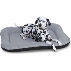 Knuffelwuff Wasserfestes In und Outdoor Hundebett Lucky aus Nylongewebe grau L