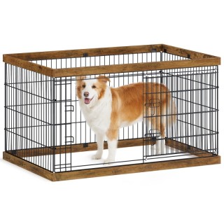 FEANDREA L-XXL Welpenauslauf Stahl-Gitter 1,22 m, 80 cm, 70 cm