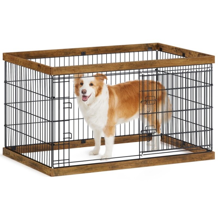 FEANDREA L-XXL Welpenauslauf Stahl-Gitter 1,22 m, 80 cm, 70 cm