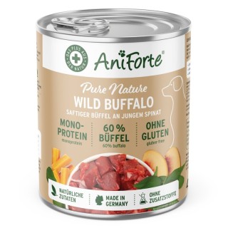 AniForte Nassfutter WildBuffalo Büffel mit Spinat (6 x 400g) 400 g