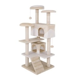 Lionto Kratzbaum, Höhe 130 cm weiß/ beige