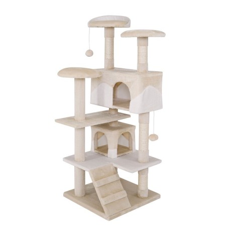 Lionto Kratzbaum, Höhe 130 cm weiß/ beige