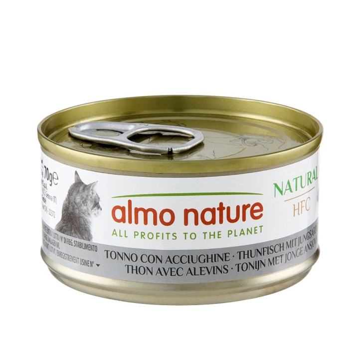 Almo Nature HFC Natural 6 x 70 g - Thunfisch & Jungsardelle