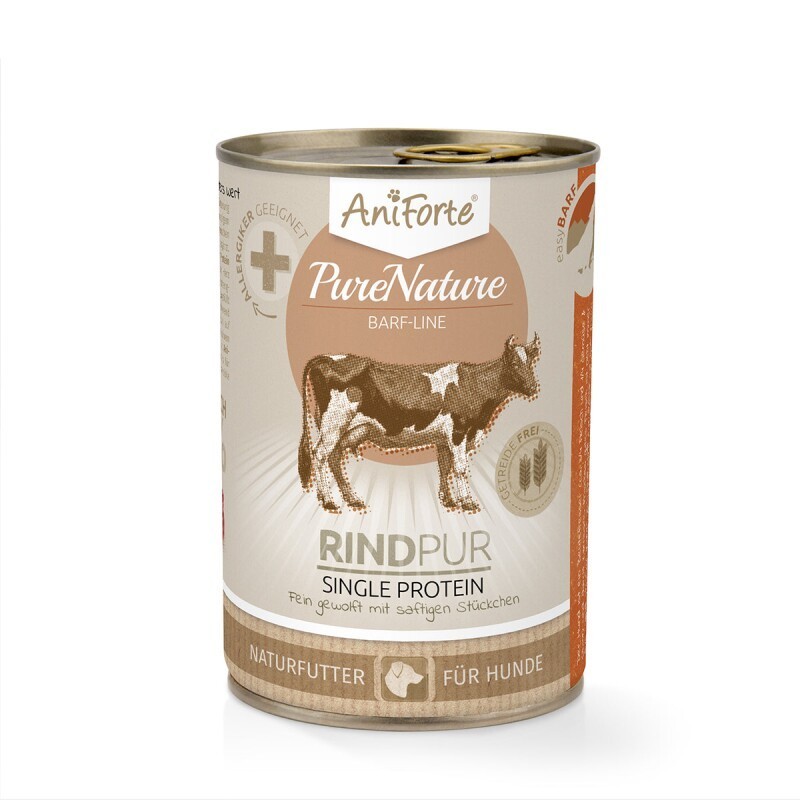 AniForte Nassfutter Rind Pur (6 x 400g) 400 g