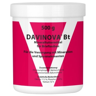 Quiko Davinova Bt 500 g: Mineralfuttermittel für Brieftauben