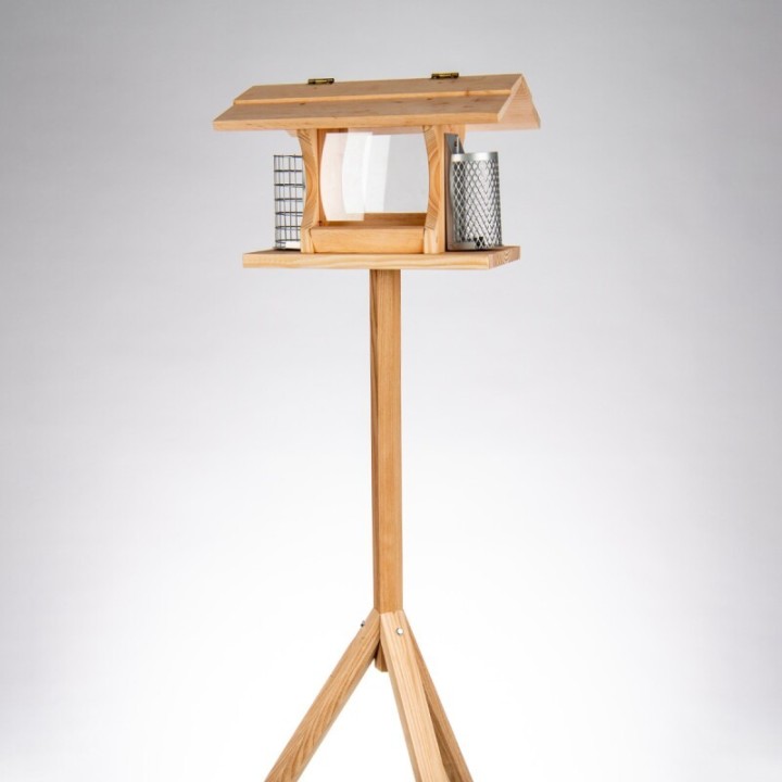 AniForte Wild Futterhaus mit Standfuß für Wildvögel + 200g Futter