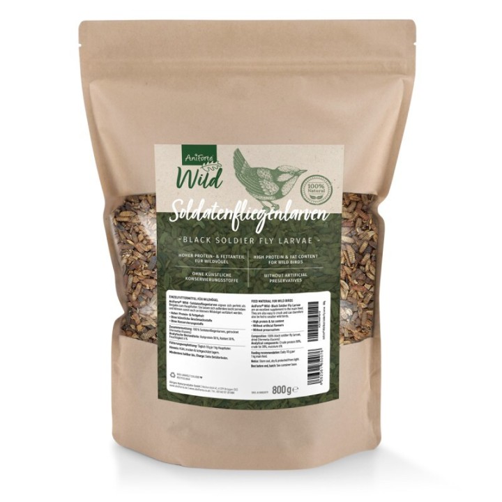 AniForte Wild Soldatenfliegenlarven 800g